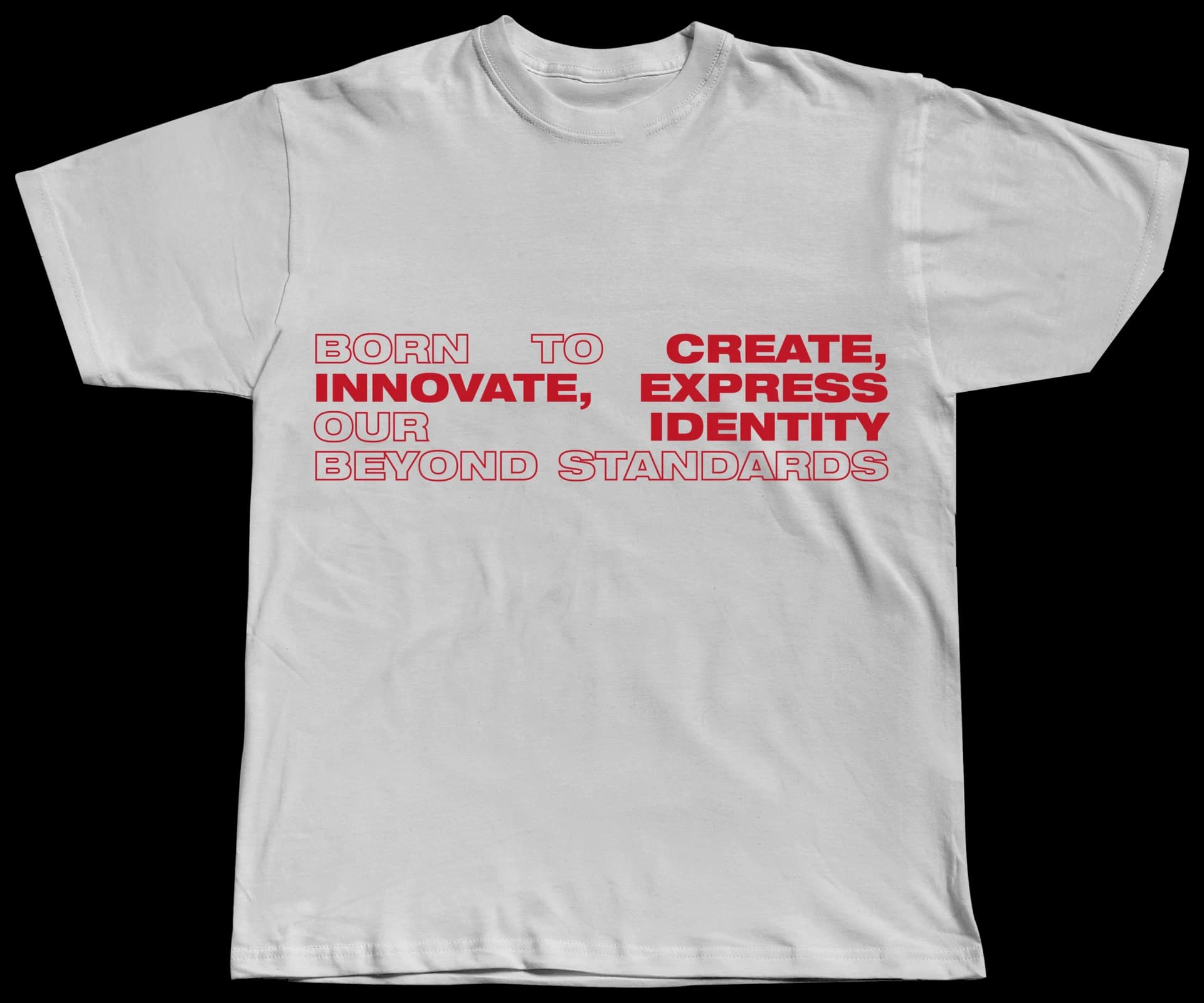 The motto — White (front)